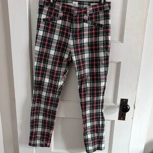 GAP Women's Skinny Ankle Plaid Pants